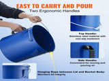 Fryer Grease Bucket, 22.7L Disposal Caddy Carbon Steel Fryer Bucket with Rust-Proof Coating, V952-WHLYZTTG6JLP203XGV0