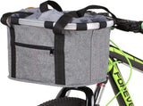 Stylish Aluminum Alloy Bicycle Basket - Black Purple Coffee Grey - 34x28x25cm - 6kg Capacity V1259-DP01-A-2776