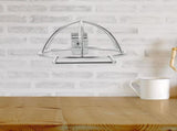 Masteelf 2-Tier Mounted Hat Hanger Rack for Baseball Caps, Cap Display Stand and Organizer for Hat V1369-AZ3-W-17357