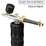 Airbrush Kit with Compressor Airbrush Kit Cordless Rechargeable with 0.3mm Nozzle and Cleaning Brush V1369-AZ3-W-11644