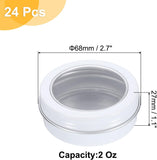 2 Oz Tin Cans, 24 Pcs Aluminum Round Tins, Travel Sized Small Metal Tins Cosmetic Sample Containers V1258-DP02-C-3275