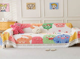 Dopamine Cartoon Sofa Cover - 180 x 230 cm Dustproof, Wear-Resistant, All-Season Two-Seater Sofa V888-ELOSUNG33026