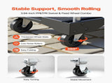 Foldable Push Cart Dolly, 149.69 kg Capacity, Folding Truck with Swivel Wheels, Moving V952-ZDPBC330LBSLTUW2Q001V0
