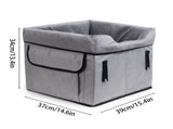 Black Car Pet Pad - Portable Dog Booster Seat for Safe and Comfortable Travel V888-ELOSUNG34269