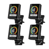 4 PCS Guitar Tuner Rechargeable Clip on Tuner for Guitar, , Ukulele,Violin Suit for Professional or V1366-AZ2-W-16254
