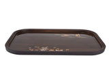 Bamboo Tea Tray Japanese Simple Novel Beautiful Resin Walnut Tea Tray for Home UseRounded Square V1294-YM0715-3118210341015