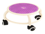 Round Rolling Low Stool Comfortable Universal Wheel Movable Mini Stool High Weight Capacity for Home V1294-YM0706-3116230016213