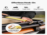 Ratchet Straps, 50.8 mm x 9.1 m, Heavy Duty Tie Down Straps with Double J Hook, 4536 kg Break V952-SJGJLD2X304JSMY7Z001V0