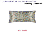 KAAT Amsterdam Nanouk Pastel Floral Oblong Filled Cushion 30cm x 50cm V442-HIN-CUSHION-NANOUK-PASTEL-RE