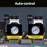 Giantz 50L Air Compressor 200L/min 3.0HP Oil-Free Quiet Electric Portable Air Inflator AC-200L-XL-GY