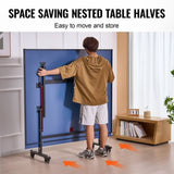 Ping Pong Table Foldable Table Tennis Game Table Indoor with Clamp Net V952-DZDTZDPPQZ12A94CKV0