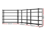 3 x 1.8M Giantz Garage Shelving Warehouse Rack WR-E-12X18-GDX3