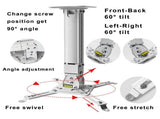 White projector installation extension wall ceiling projection bracket height adjustable projection V1369-AZ3-W-03501