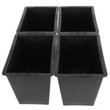4Pcs Stackable Bed Risers ABS Anti Slip Furniture Risers for Bed Desk Sofa Table Black 6 Inch V1294-YM0706-3114230085312