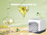 Quiet Portable Water-Cooled Fan, Aromatherapy 3 Speed Top Water Filling, Desktop Air Cooler for Home V1369-AZ3-W-10440