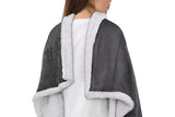 Flannel Lamb Wool TV Blanket, Multi-Functional Sleeved Lazy Throw for Home - Pink V1263-JX-7719-1