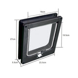 Rotary Controllable Cat Door for Cats and Kittens with Quiet Brush V1370-AZ4-18285