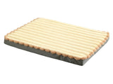 2-Piece Beige Sponge large pet bed - plush dog mat, detachable, washable, anti-slip base V888-ELOSUNG34306