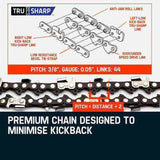 MTM 62CC Long Reach Pole Chainsaw Hedge Trimmer Pruner Chain Saw Cutter Multi Tool V219-PLTL21MTMB2C0
