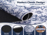 Artiss 120 cm Roung Rugs for Living Room Pad-Free Dense Dot Backing Stops Slipping & Robot Vacuum FLR-2133-120RO-GR