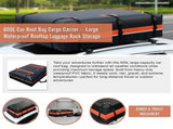600L Car Roof Bag Cargo Carrier Large Waterproof Rooftop Luggage Rack Storage V63-953991