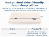 Beige Deep Sleep Slow Rebound Memory Foam Pillow with Washable Cover Storage Bag - Broad Surface V888-ELOSUNG55089-9
