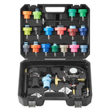 28 pcs Universal Radiator Pressure Tester Kit, Coolant Pressure Tester Kit with Manual Pump and V952-SRQLQYYLCSY29E5NUV0