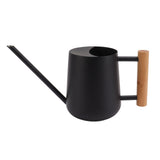 Watering Can 900ml Stainless Steel Long Spout Wooden Handle Elegant Flower Watering Pot for Garden V1294-YM0706-3111230174012