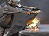 Carbon Felt Welding Blanket 4 Pack, 37" x 36" Flame Retardant Welding Blanket, Up To 1800&degF Heat V952-TXWDHTHS4JWTYV64QV0