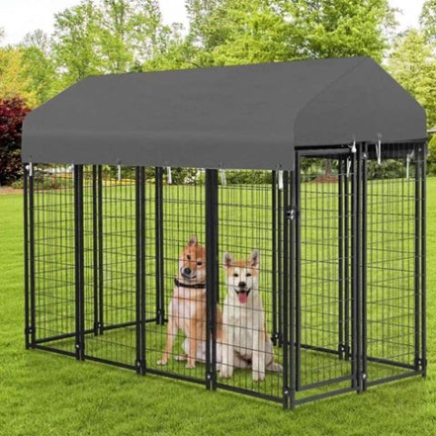 Large Outdoor Dog Kennel 250x120x165cm Pet Cage with Roof V178-66734