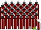 36 Pcs 8 oz Squeeze Bottle Twist Top Applicator Bottles Empty Hair Oil Bottle with Funnels V1258-DP02-C-2261