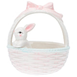 Easter Bunny Candy Dish Ceramic Basket Bowl Fruit Bowls Key Holder Ring Holder Rabbit Easter Home V1189-WXFWAL-20260326-02613