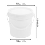 5-Pack White Plastic Utility Buckets with Handles, Water Buckets for Household, Gardening, Outdoor V1192-AZ-W-22562