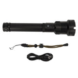 LED Flashlight with COB USB Charging Zoomable Telescopic Flashlight Red White Portable Light V1294-YM0703-3119230028911
