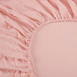 Ramesses 1000TC Linen Bamboo Fitted Sheet Combo Set Dusty Pink Single V442-KIT-FITTEDSS-LINENBAMBOO-DUSTYPINK-SB