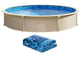 18-ft Round Above Ground Pool Liner, Overlap Pool Liners, Standard Gauge Vinyl, 48-to-54inch Wall V952-YCNCROUND18F554QLV0