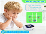 4-in-1 Electronic Tic Tac Toe Game AI Battle, Two-Player Mode, Memory & Speed Challenge Handheld V1106-DZJZQ001