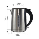 1.0L Brushed Silver Stainless Steel Kettle V959-DKTL0054