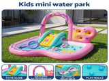 Bestway Inflatable Butterfly Kids Play Pool Park with Slide 180cm Pink BW-POOL-PLAY-53175