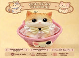 Cute handmade cat squishy toy, original hand-painted, baby-safe soft gel, gift box ideal for V1232-MMNNL-SQ-005