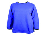 Ladies Plus Size Crew Neck Long Sleeve Top Queen Womens Jumper - Purple/Black V563-SW71-18