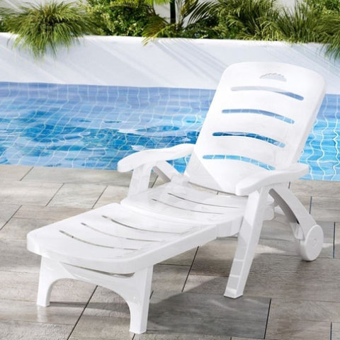 Folding Pvc Chaise Lounge Chairs Plastic Patio Lounge Chairs