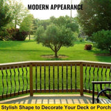 Deck Balusters, 51 Pack Metal Deck Spindles, 32.25"x1" Staircase Baluster with Screws, Iron Deck V952-TLGYC32.2550/SL5YV0