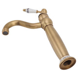 Bathroom Faucet Antique Single Span European Style Brass Basin Mixed Tap for Home Hot Cold Water V1294-YM0626-3112220096311