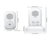 RF433 Wireless Intercom Ring Doorbell Chime with 1 Inside Sensor 984ft Range No Internet Required V1294-YM0901-H48995W