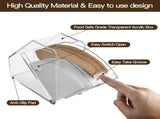 Coffee Filter Holder With Lid - Acrylic Paper Dispenser Rack Storage Box Organizer, Damp-proof Fit V1258-DP02-C-1110