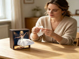 Ballet Girl Tissue Box Holder,Wooden Flying Skirt Paper Dispenser,Elegant Decorative Tissue V1369-AZ3-W-14168