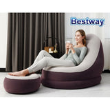 Bestway Inflatable Air Chair Seat Couch Lazy Sofa Lounge Ottoman Purple/Blue BW-CHAIR-T-75053