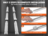 Linear Guide Rail Set, SBR16 1000mm, 2 PCS 39.4 in/1000 mm SBR16 Guide Rails and 4 PCS SBR16UU Slide V952-ZXDGSBR16MM10H508V0