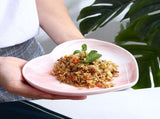Heart Shaped Tray Pink Plates Heart-Shaped Ceramic V1369-AZ3-W-18440